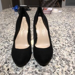 Jessica Simpson 7.5 Suede Black Pumps